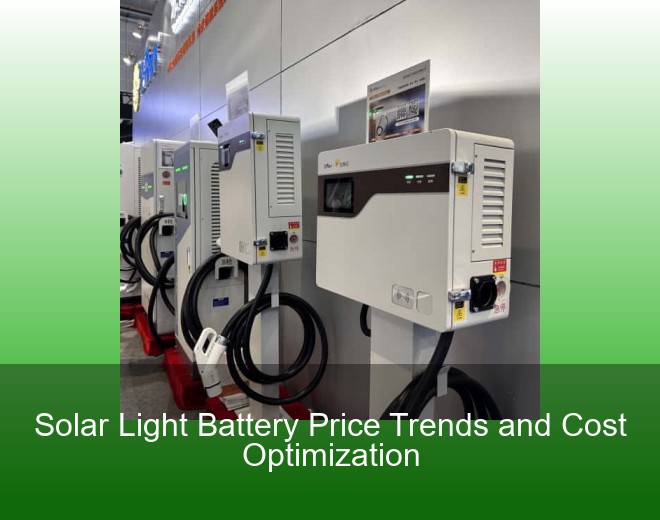 Solar Light Battery Price Trends and Cost Optimization
